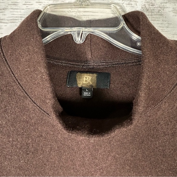 Banana Republic Men's Brushed Mock-Neck Polyester Wool Sweater L Brown 587771 - Picture 5 of 9